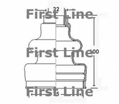 FIRST LINE fcb2495 -  Пыльник, приводной вал